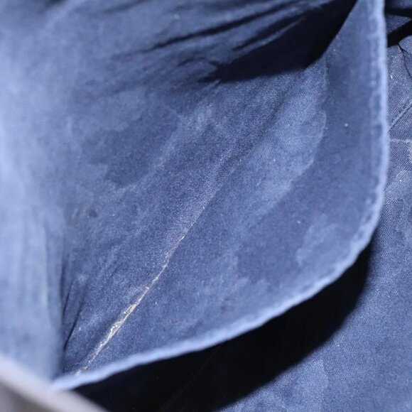 HERMES Fourre Tout cabas Tote Bag Canvas Navy Khaki Auth bs20268 - Picture 12 of 16